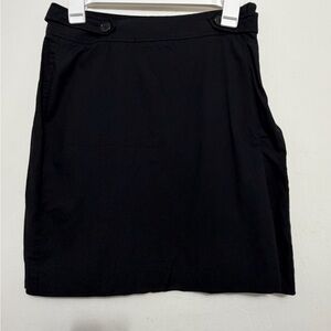 Ann Taylor Black Stretch A-Line Work Skirt Size 10(A412)